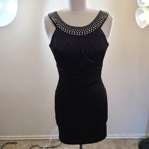 White House Black Market Cocktail Dress w/ Pearls